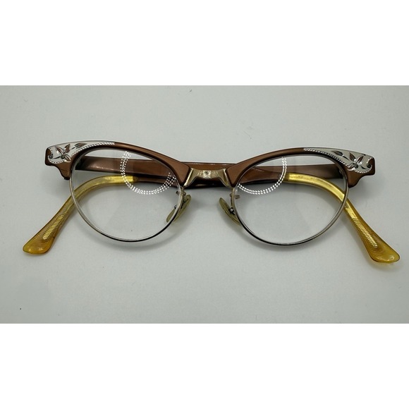 Artcraft Accessories - MINT Artcraft Gold Filled CatEye Glasses  1/1012 KGF Alum 4 1/4-5 1/2 20mm-Retro